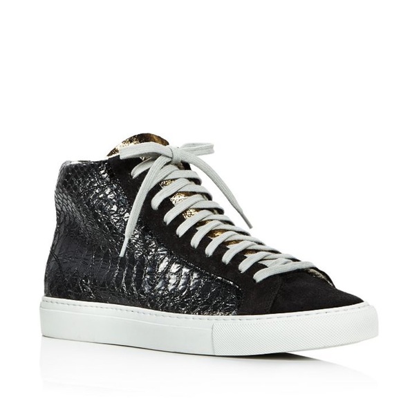 P448 Shoes - P448 F9 Star 2.0 High-Top Sneakers black/gold 38